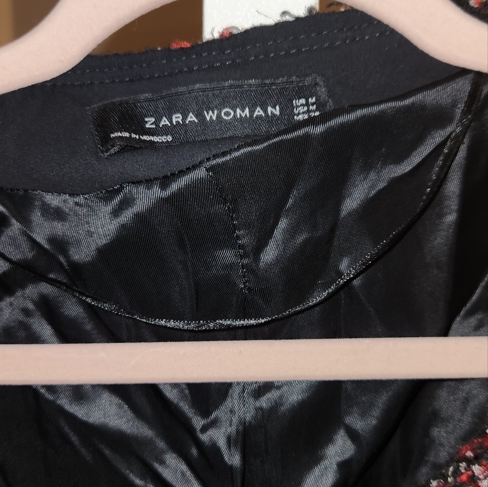 ZARA WOMAN TWEED JACKET - Picture 4 of 5